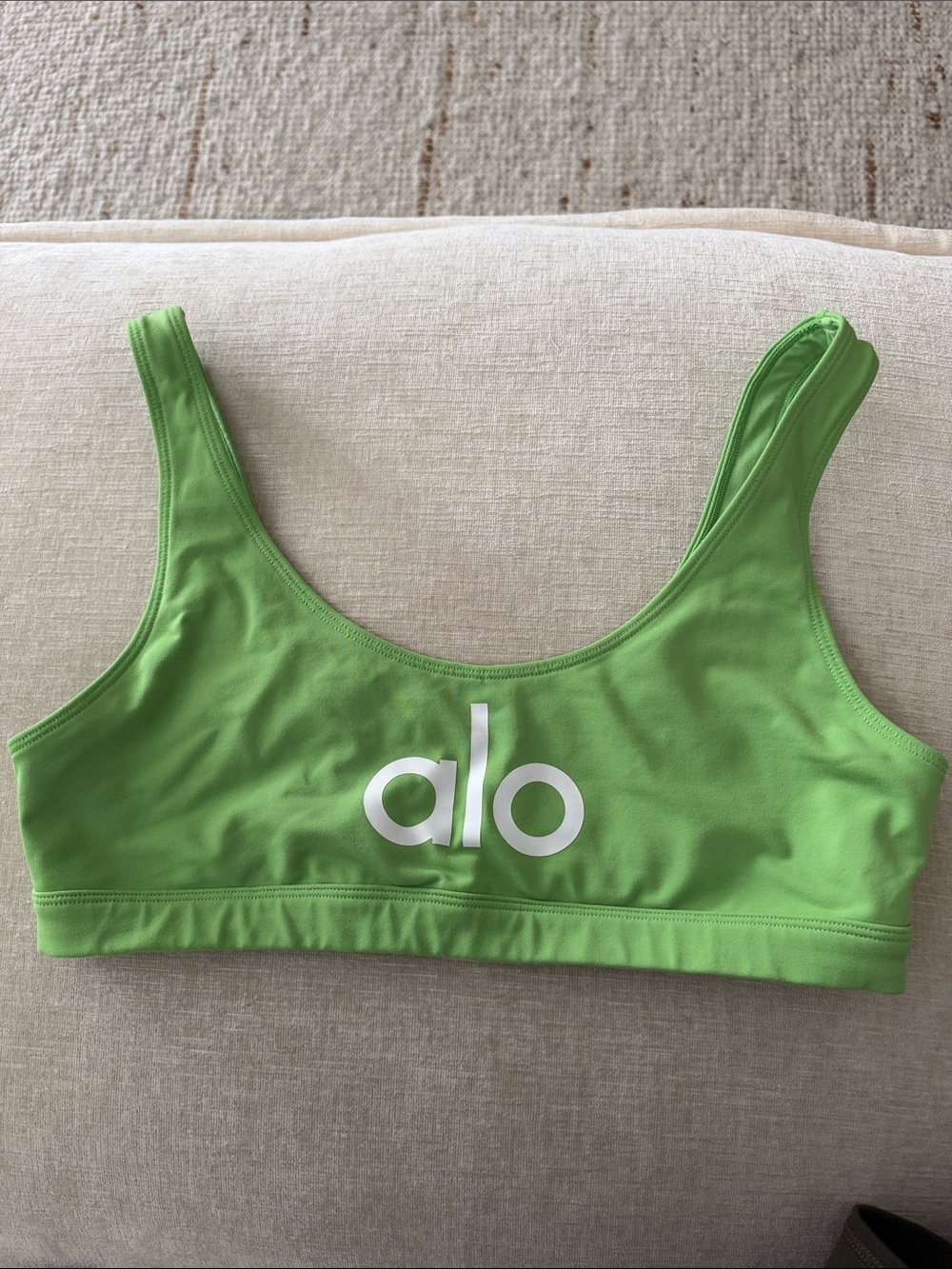 ALO Yoga Lime Green Scoop Sports Bralette